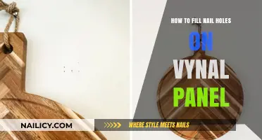 Easy Steps to Seamlessly Fill Nail Holes on Vinyl Panels