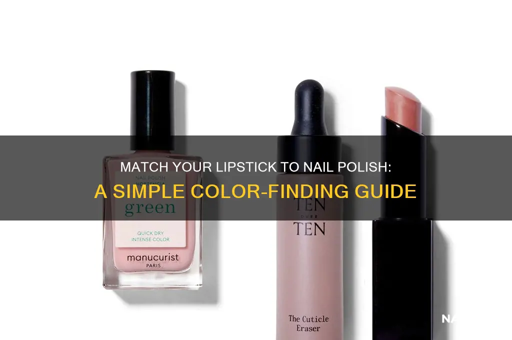 how to find a lipstick in nail polish color