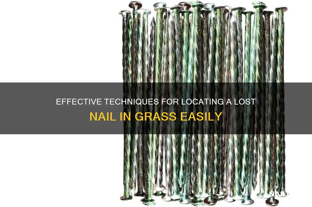 how to find a nail in grass