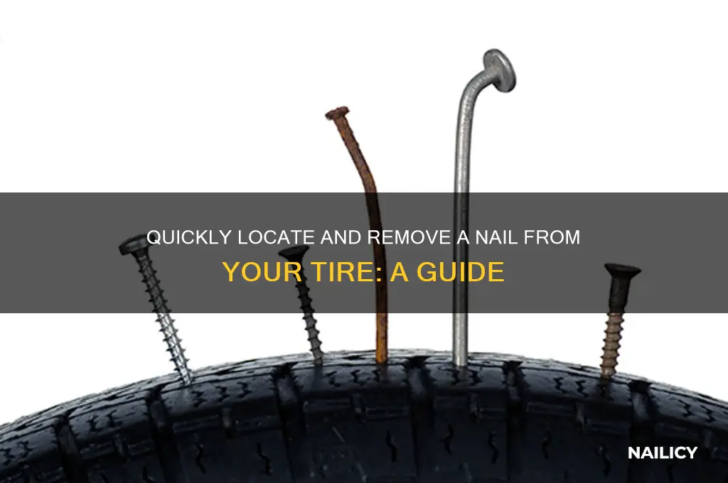 how to find a nail in tire