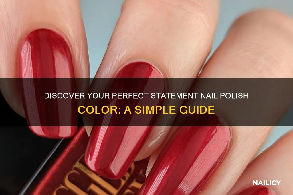 how to find a statement nail polish color