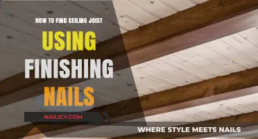 Uncover Hidden Ceiling Joists with Finishing Nails: A DIY Guide