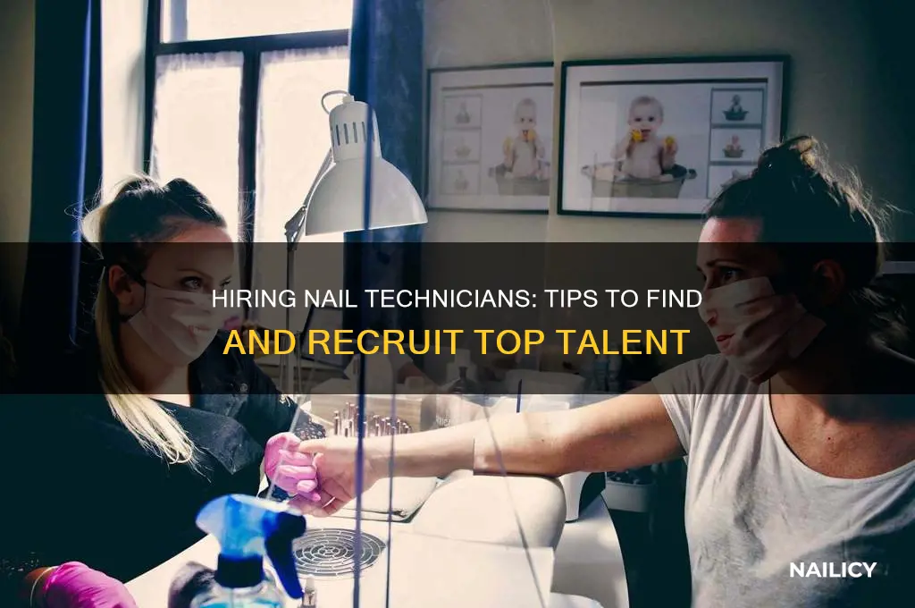 how to find nail technicians to hire