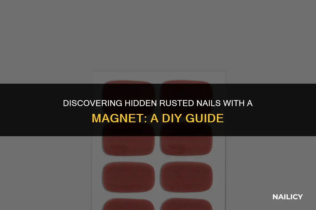 how to find rusted nail using magnet