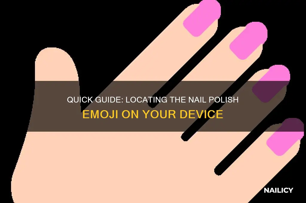 how to find the nail polish emoji