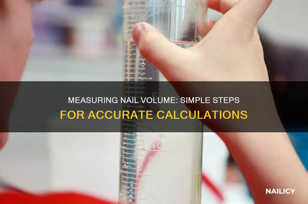 how to find the volume of a nail