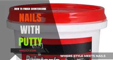 Mastering Countersunk Nail Finishing: A Putty Application Guide