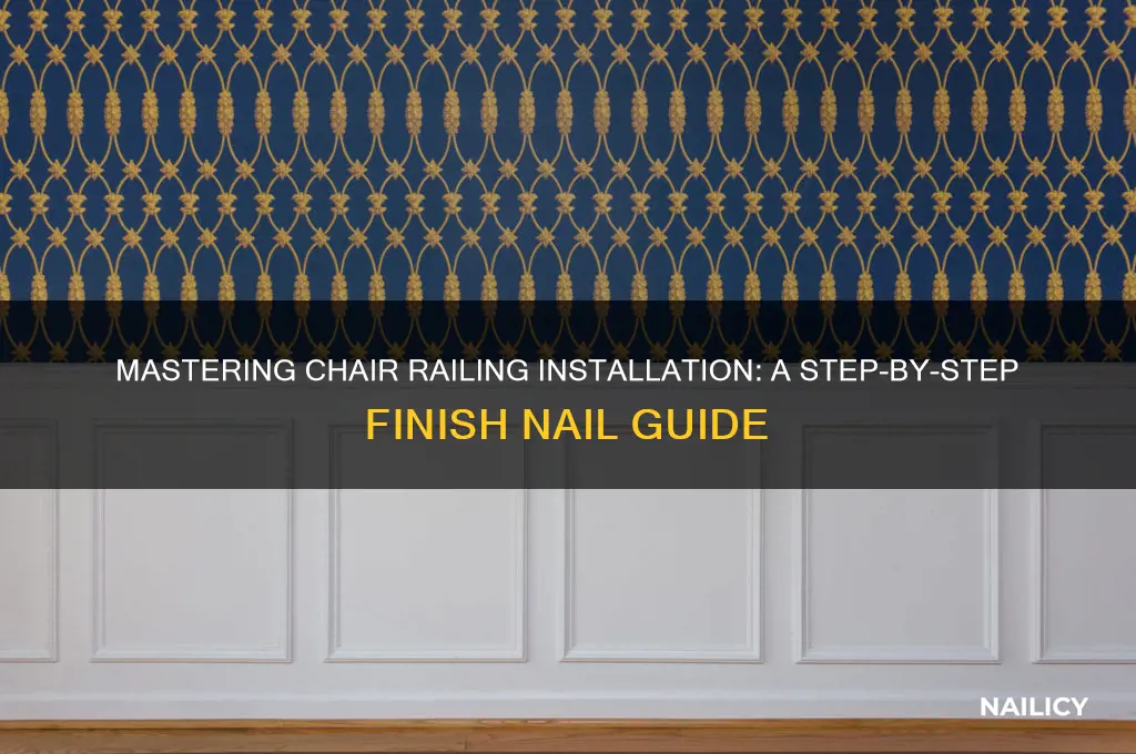how to finish nail a chair railing