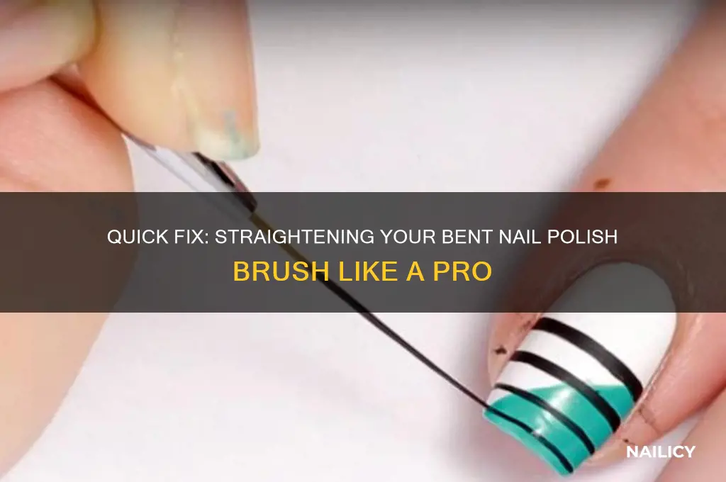 how to fix a bent nail polish brush