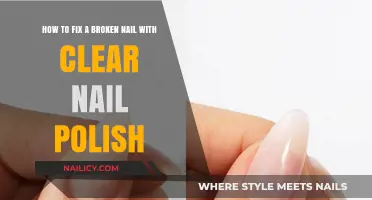 Quick Fix: Repairing Broken Nails with Clear Polish