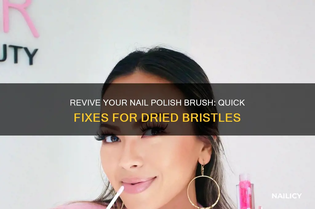 how to fix a dried nail polish brush