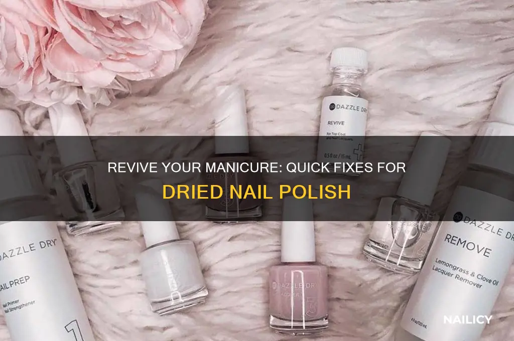 how to fix a dried nail polish