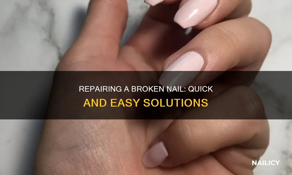 how to fix a long broken nail