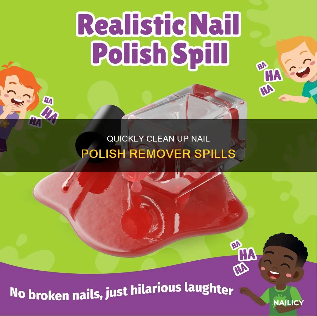 how to fix a nail polish remover spill