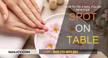 Repair Nail Polish Remover Spots on Your Table