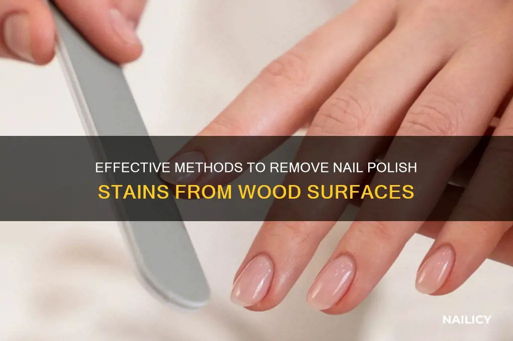 how to fix a nail polish stain on wood