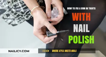 Quick Fix for Tights: Stop Runs with Nail Polish