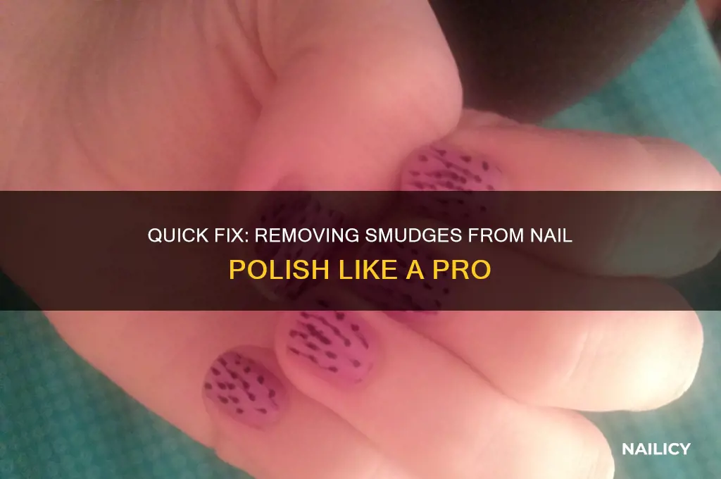 how to fix a smudge on nail polish