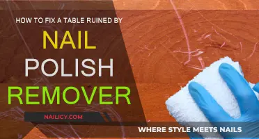Salvaging a Table Ruined by Nail Polish Remover