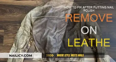 Leather Repair: Nail Polish Remover Mishap