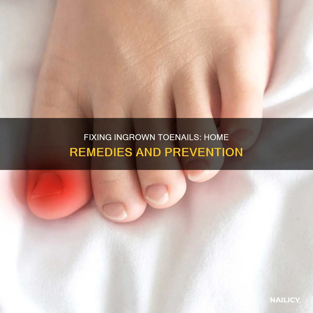 how to fix big toe nail growing into skin