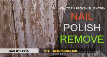 Fixing Broken Blush: Nail Polish Remover to the Rescue