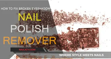 Salvaging Crumbled Eyeshadow with Nail Polish Remover