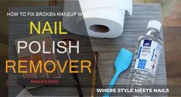 Fixing Broken Makeup: Nail Polish Remover to the Rescue