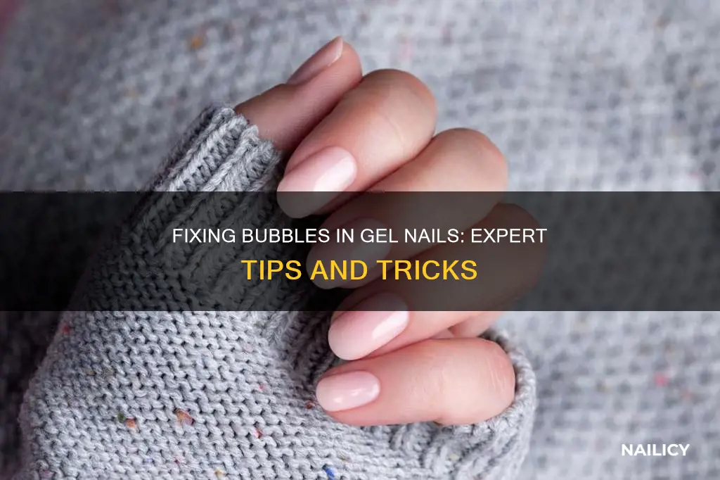 how to fix bubble in gel nail