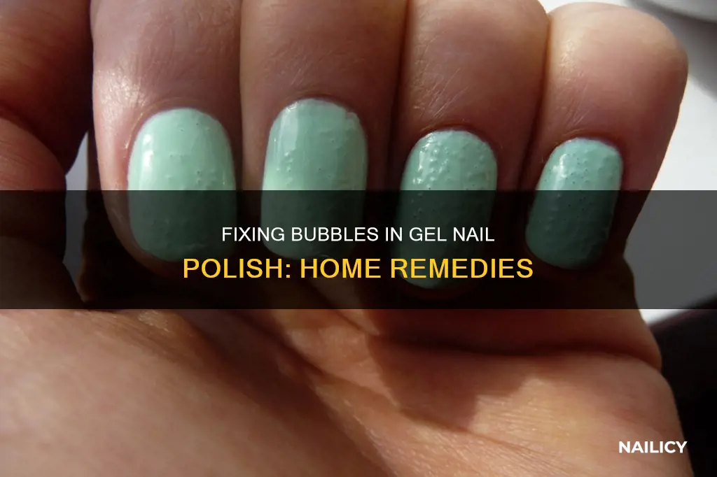 how to fix bubbles in gel nail polish at home