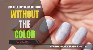 Quickly Fix Chipped Gel Nails Without Polish Color