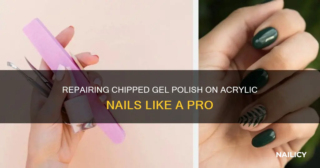 how to fix chipped gel polish on acrylic nails
