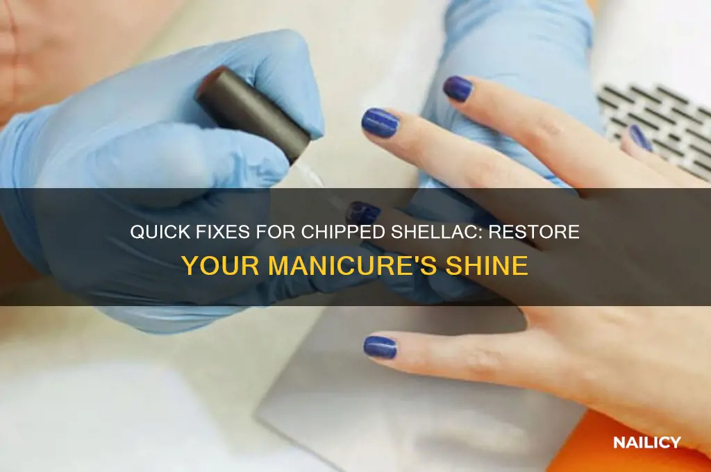 how to fix chipped shellac nail polish
