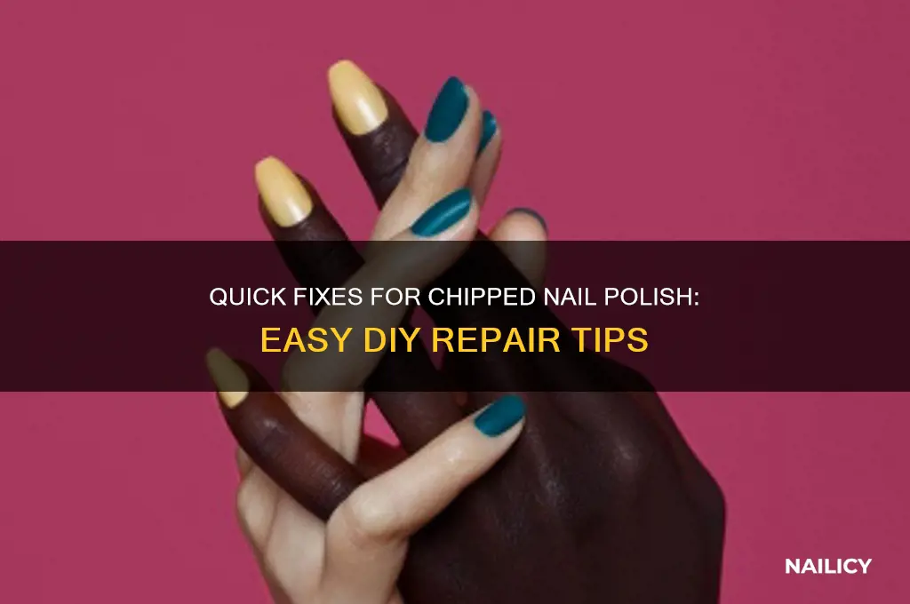how to fix chpped nails polish