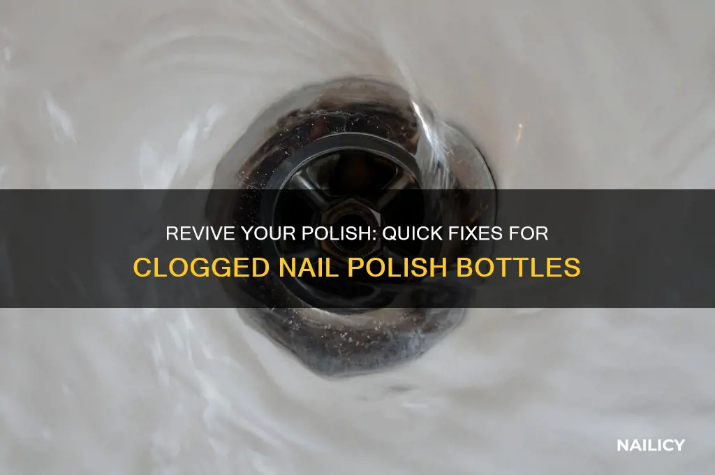 how to fix clogged nail polish