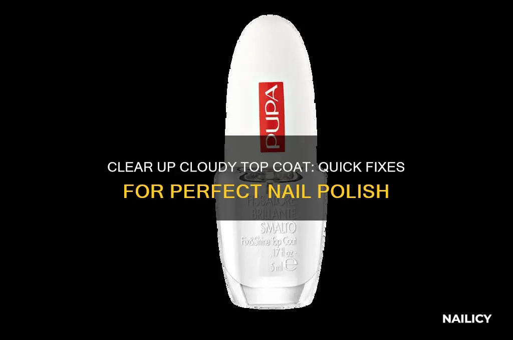 how to fix cloudy top coat nail polish