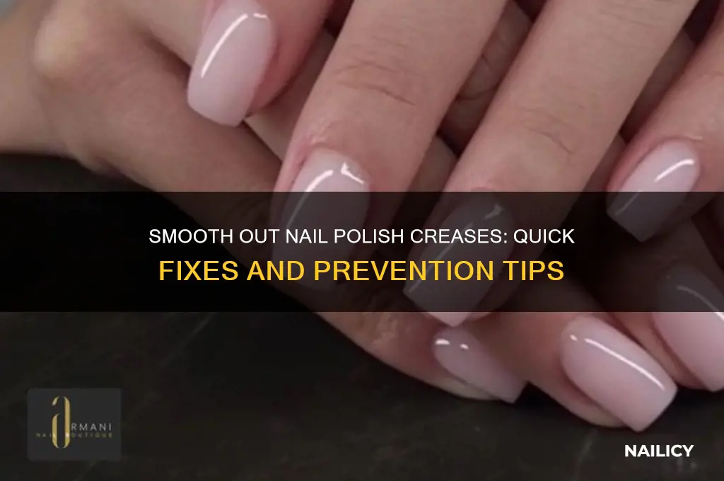 how to fix crease in nail polish