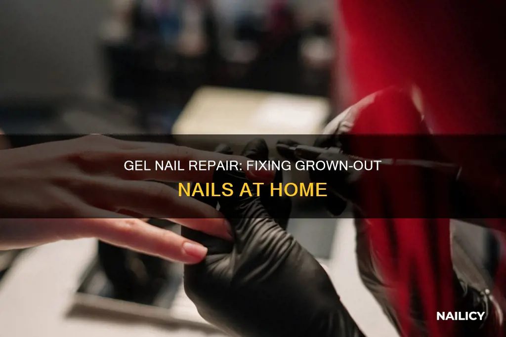 how to fix grown out gel nails