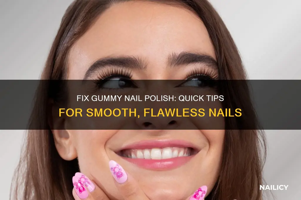 how to fix gummy nail polish