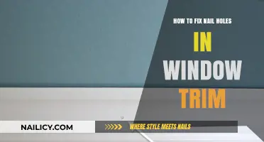 Quickly Fix Nail Holes in Window Trim