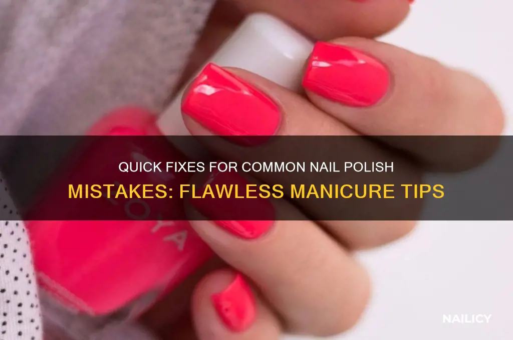 how to fix nail polish mistakes