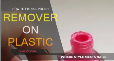 Repairing Nail Polish Remover Stains on Plastic