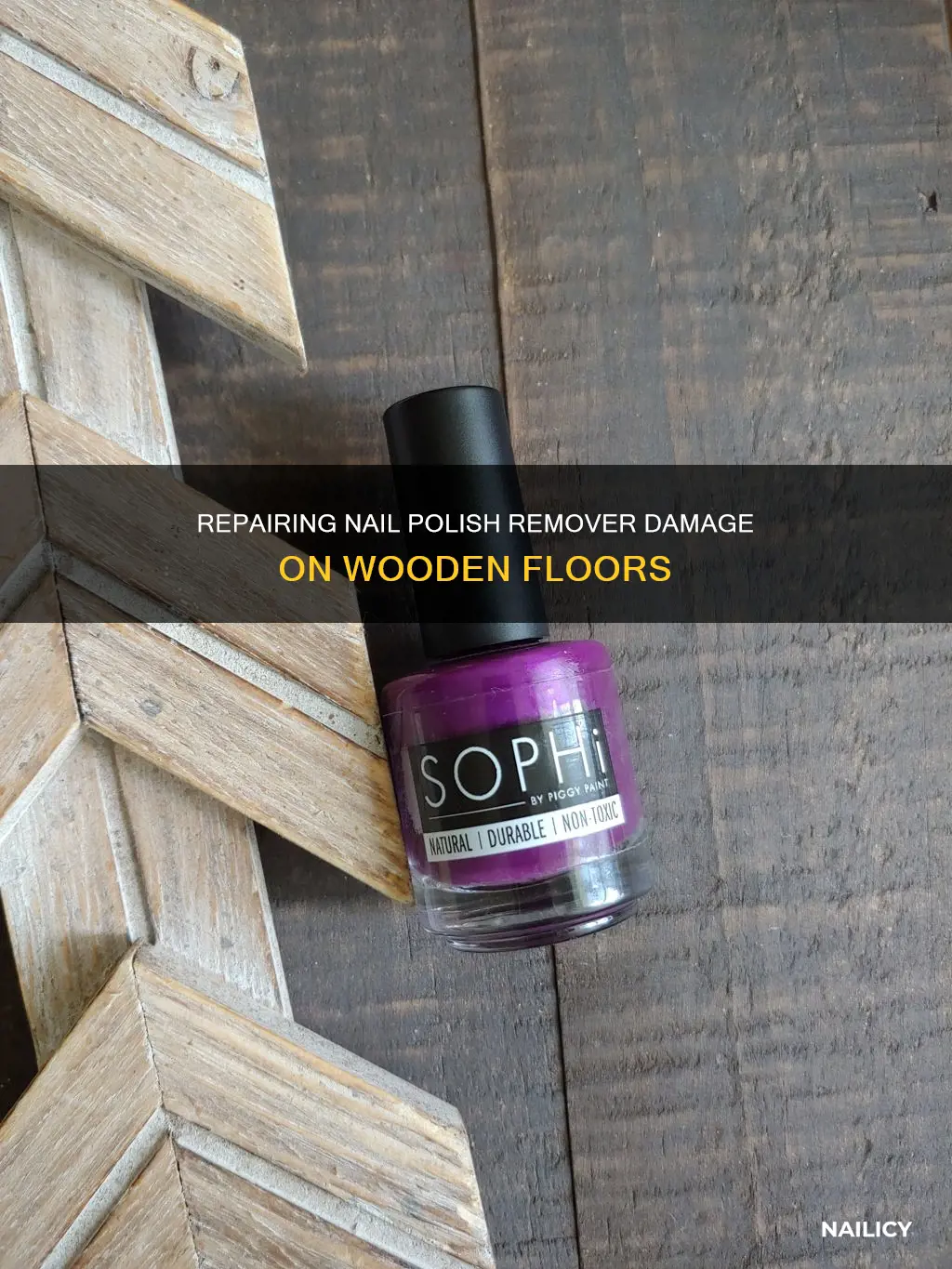 how to fix nail polish remover on wood floor
