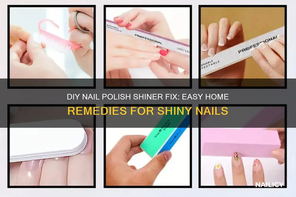 how to fix nail polish shiner at home