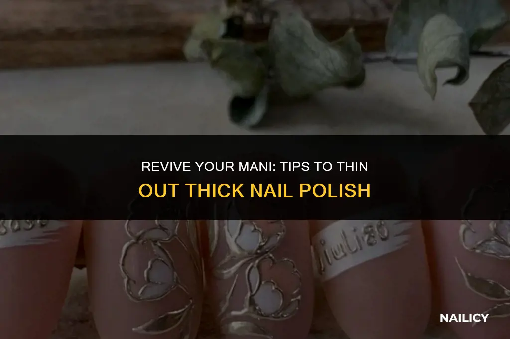 how to fix nail polish when it gets thick
