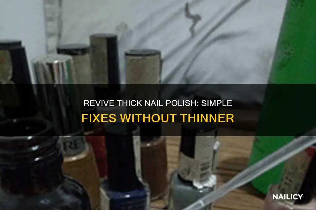 how to fix old nail polish without thinner