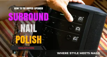 Repair Ripped Speaker Surround with Nail Polish: A DIY Guide