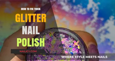 Revive Your Thick Glitter Nail Polish: Quick and Easy Fixes