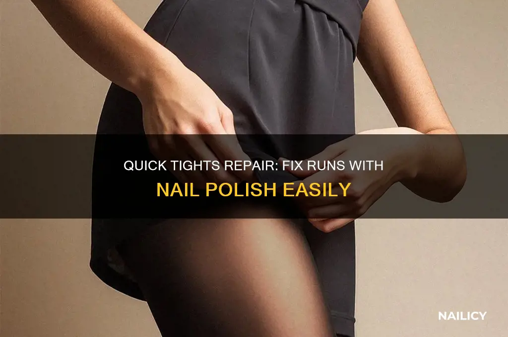 how to fix tights with nail polish