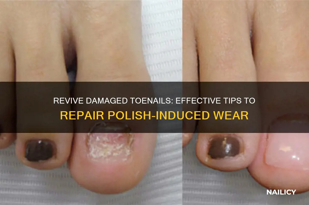 how to fix toenails damaged by nail polish